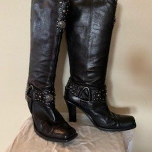 Antonio Melani Studded Harness Boots